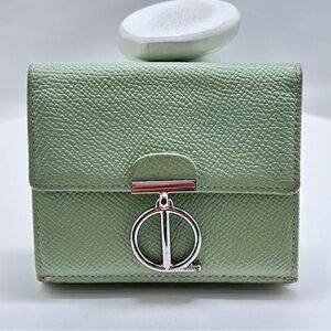 Louis Quatorze, Paris, Monte Sage Green Trifold Wallet